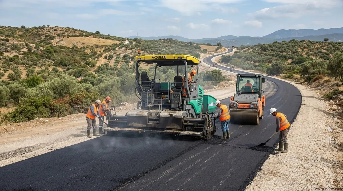 Selçuk Zeytinköy Yolunda 15,5 Kilometrelik Asfalt Mesaisi