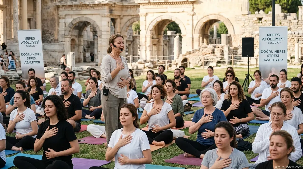 Selçuk'ta Nefes Atölyesine Yoğun İlgi: Doğru Nefes Stresi Azaltıyor