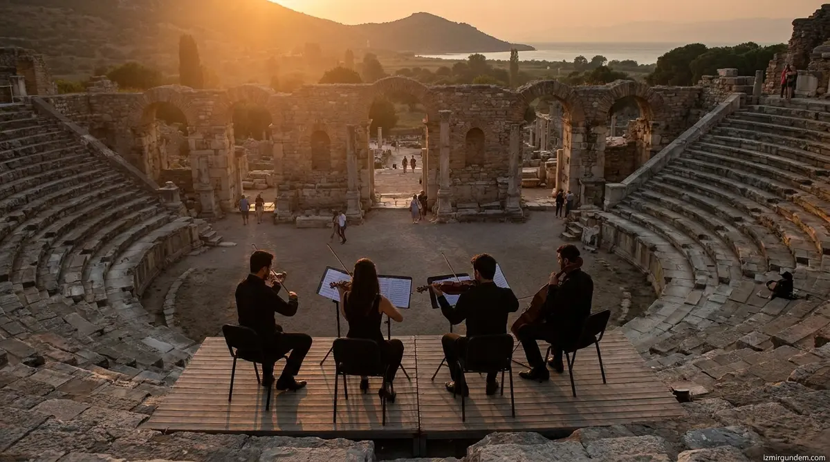 Teos Antik Kenti'nde 2 Bin 100 Yıl Sonra Sanat Buluşması