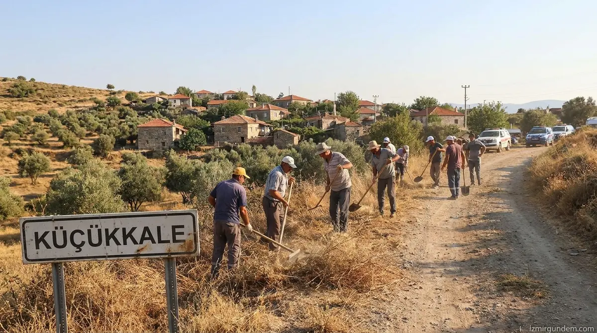 Tire Küçükkale Yangına Karşı Teyakkuzda: Köylüler...