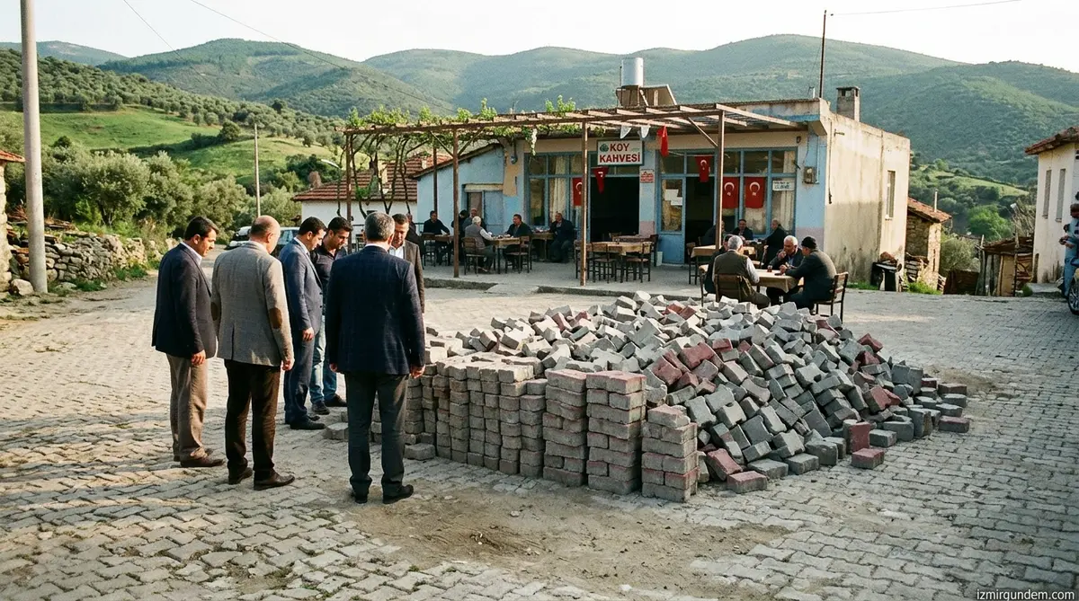 Tire Kırsalına Dev Yatırım: 20 Bin Metrekare Parke Taşı Döşeniyor