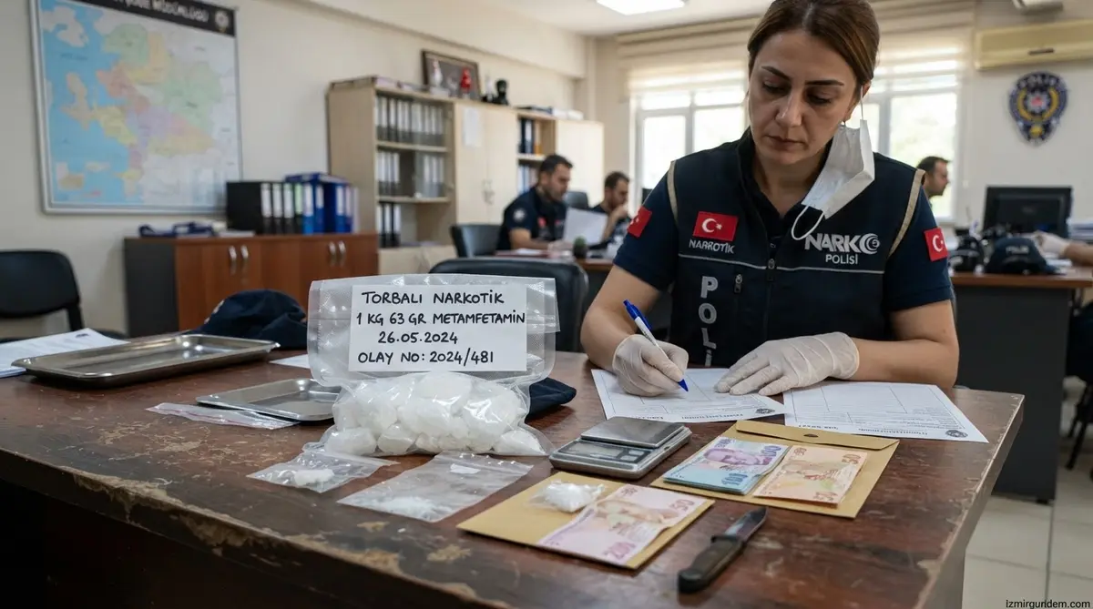 Torbalı'da Narkotik Operasyonu: 1 Kilo 63 Gram Metamfetamin Yakalandı