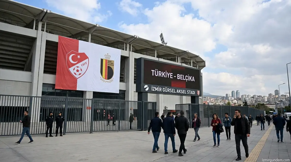 Türkiye-Belçika milli maçı İzmir Gürsel Aksel Stadı'nda oynanacak