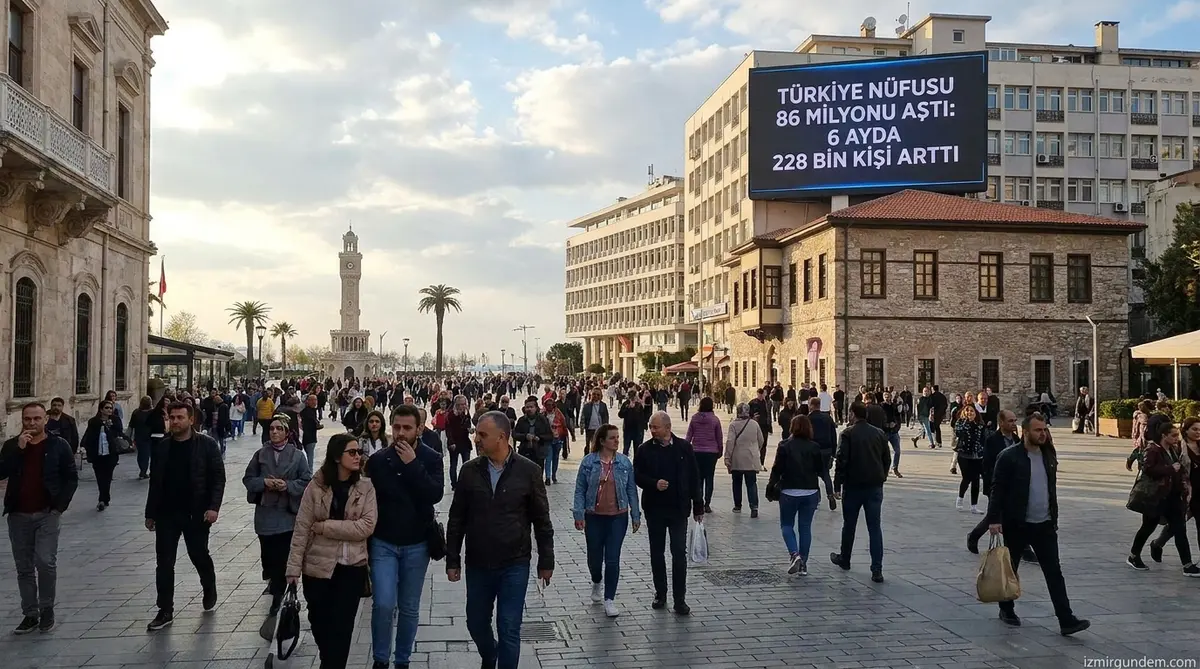 Türkiye Nüfusu 86 Milyonu Aştı: 6 Ayda 228 Bin Kişi Arttı