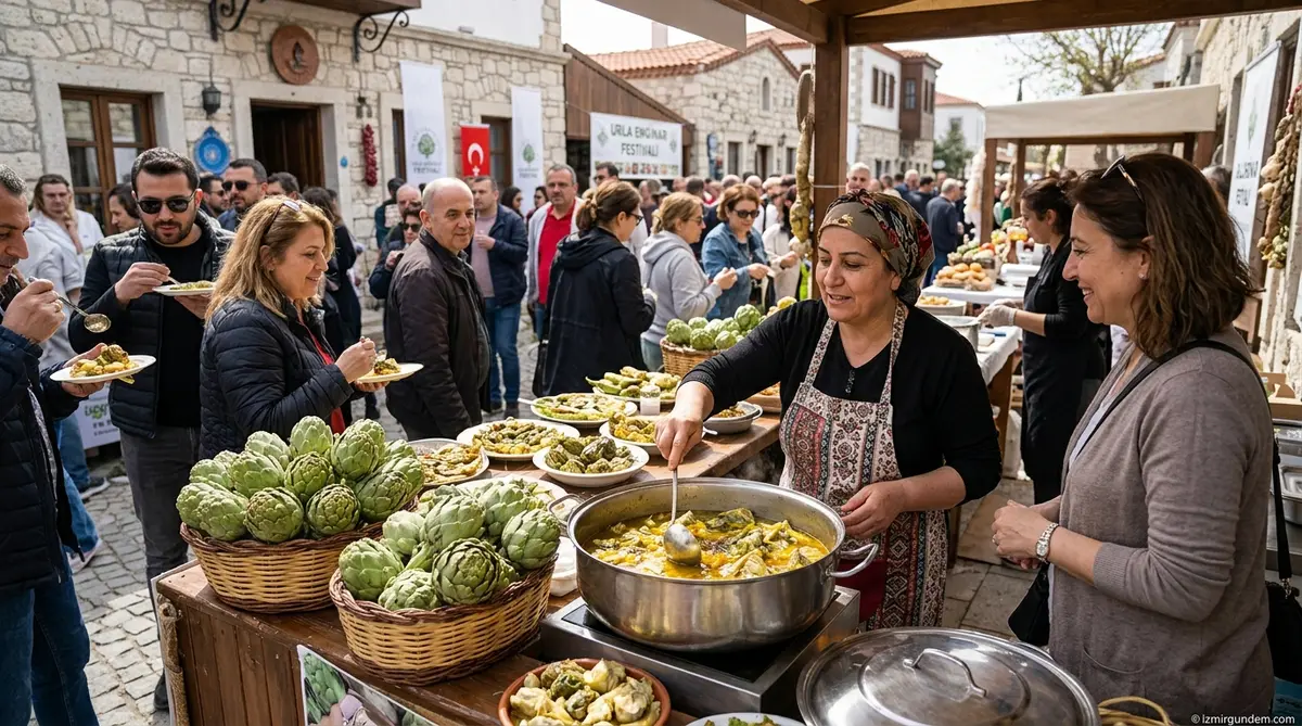 Urla Enginar Festivali'nde Gastronomi Şöleni Sürüyor
