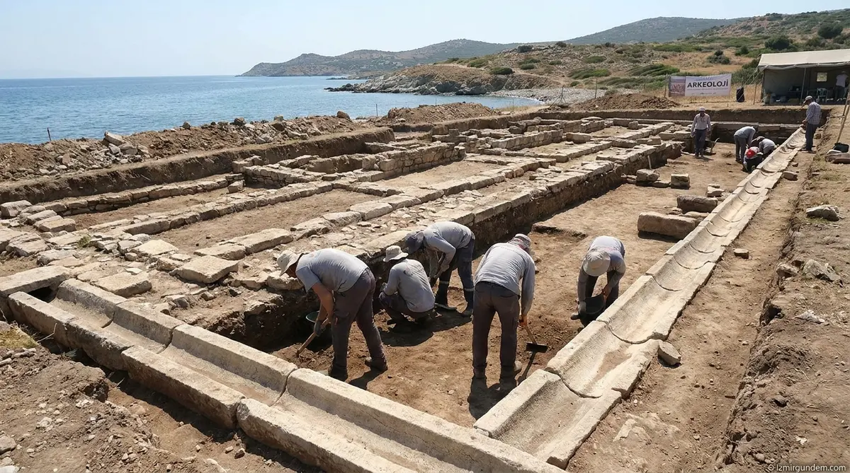 Urla Liman Tepe'de 5 Bin Yıllık Mühendislik Harikası: Taş Kanallar