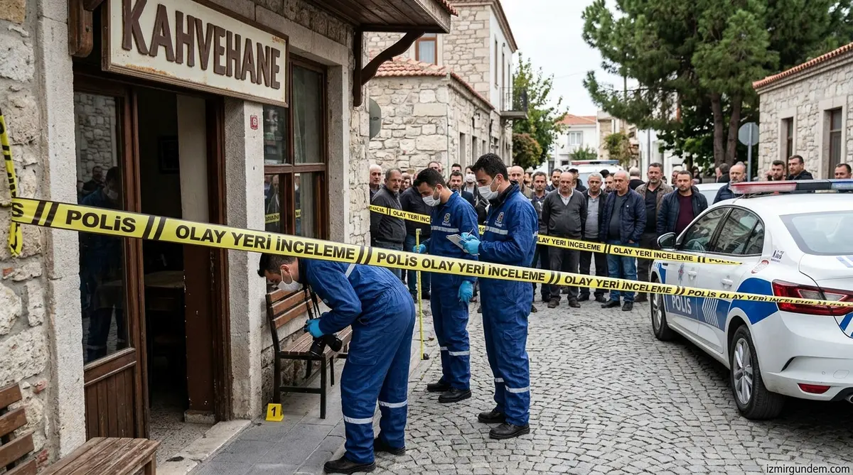 Urla'da Dehşet: Akrabasını Öldürüp Kahvehaneye Bıraktı