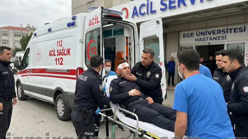 Uşak'ta Polise Silahlı Pusu: Yaralı Memur İzmir'e...