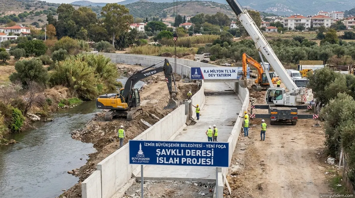 Yeni Foça Şavklı Deresi'nde 8,6 Milyonluk Dev Yatırım