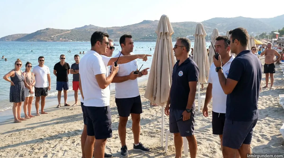 Çeşme Altınkum Plajı'nda Şemsiye Kavgası: İşletme Çalışanları