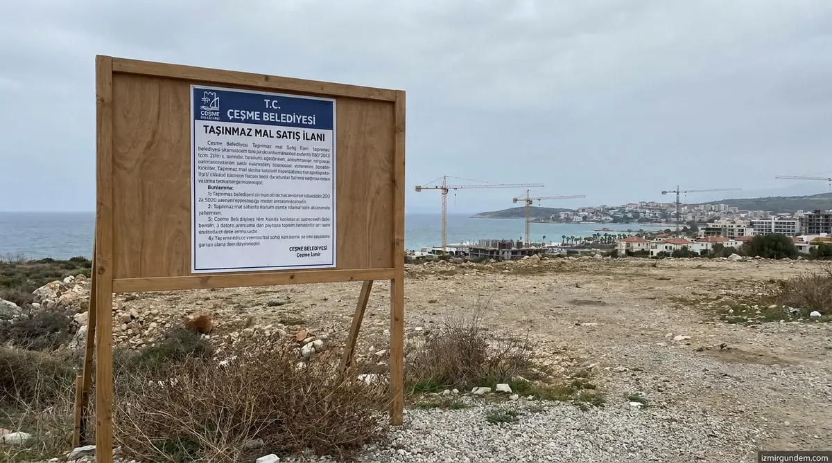 Çeşme Belediyesi 5 Değerli Arsayı 148 Milyon TL’ye Satıyor
