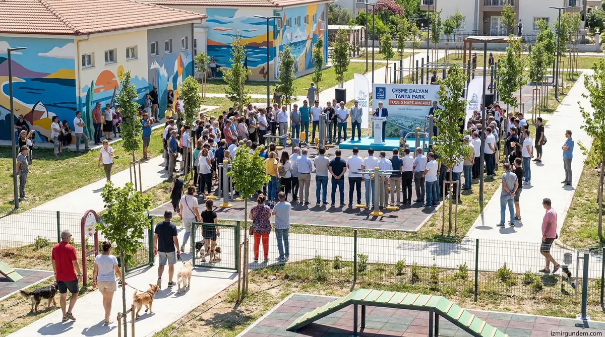 Çeşme Dalyan'da Atatürk Parkı Açıldı: 7 Can Dostu Yuva Buldu