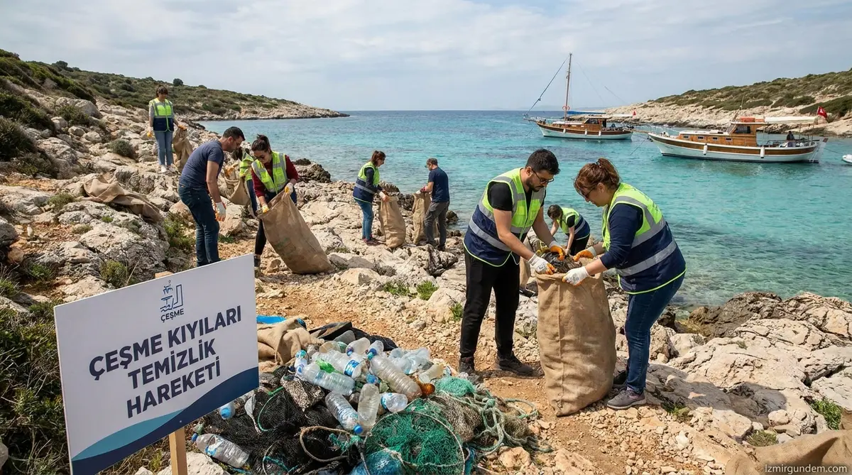 Çeşme Kıyılarında Çevre Seferberliği: İki Koyda...