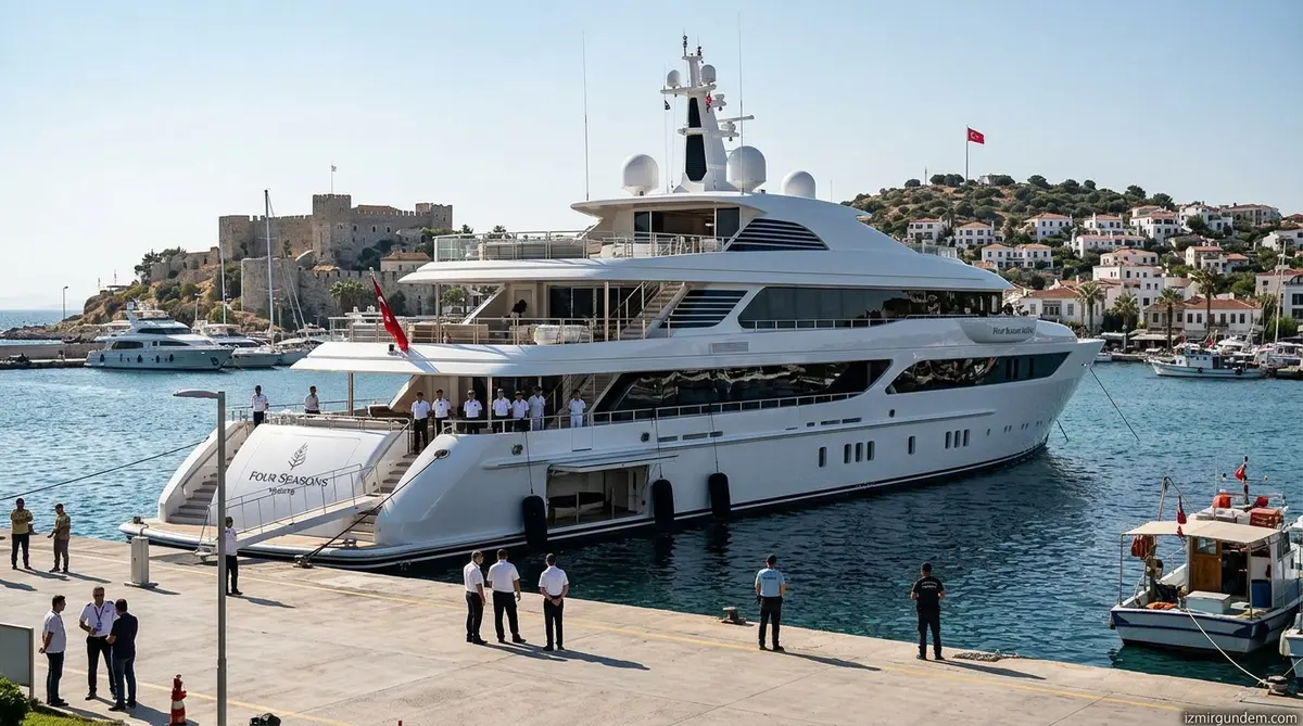 Çeşme Ulusoy Limanı'nda Dev Misafir: Four Seasons Yacht İlk Seferini Yaptı