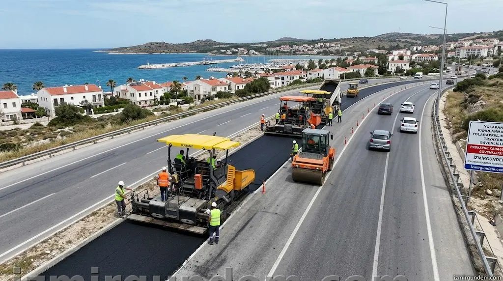 Çeşme'de Trafik Güvenliği İçin 8 Bin Metrekarelik Hamle