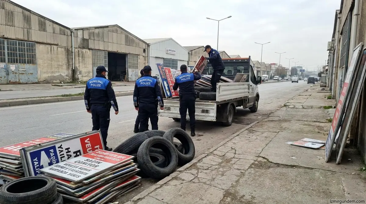 Çiğli Atasanayi'de Kaldırım Operasyonu: İşgaller Temizlendi