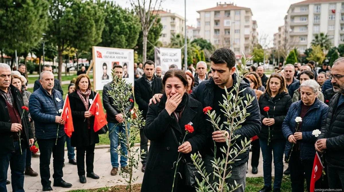 Çiğli Ataşehir'de Üç Fidan İçin Duygusal Tören