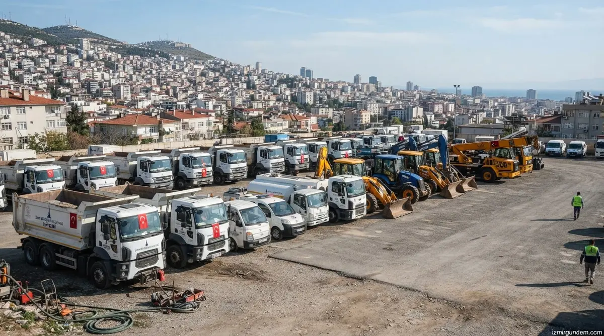 Çiğli Belediyesi Hizmet Filosuna 57 Yeni Araç Katıyor