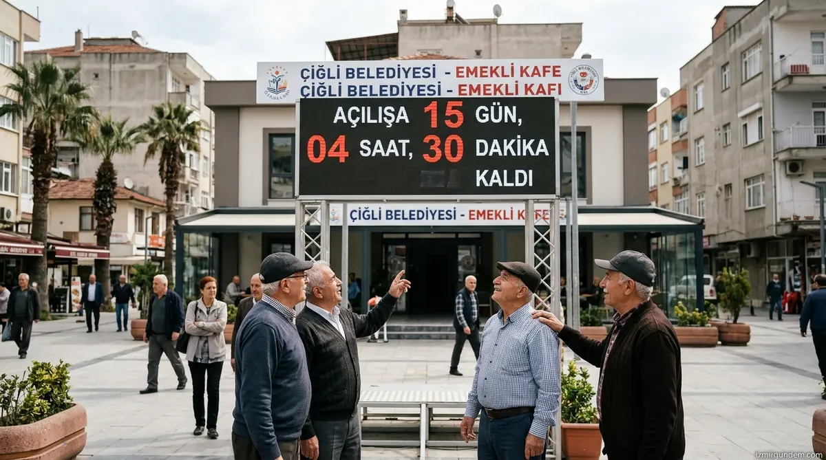 Çiğli Kasaplar Meydanı'nda Emekli Kafe İçin Geri Sayım Başladı