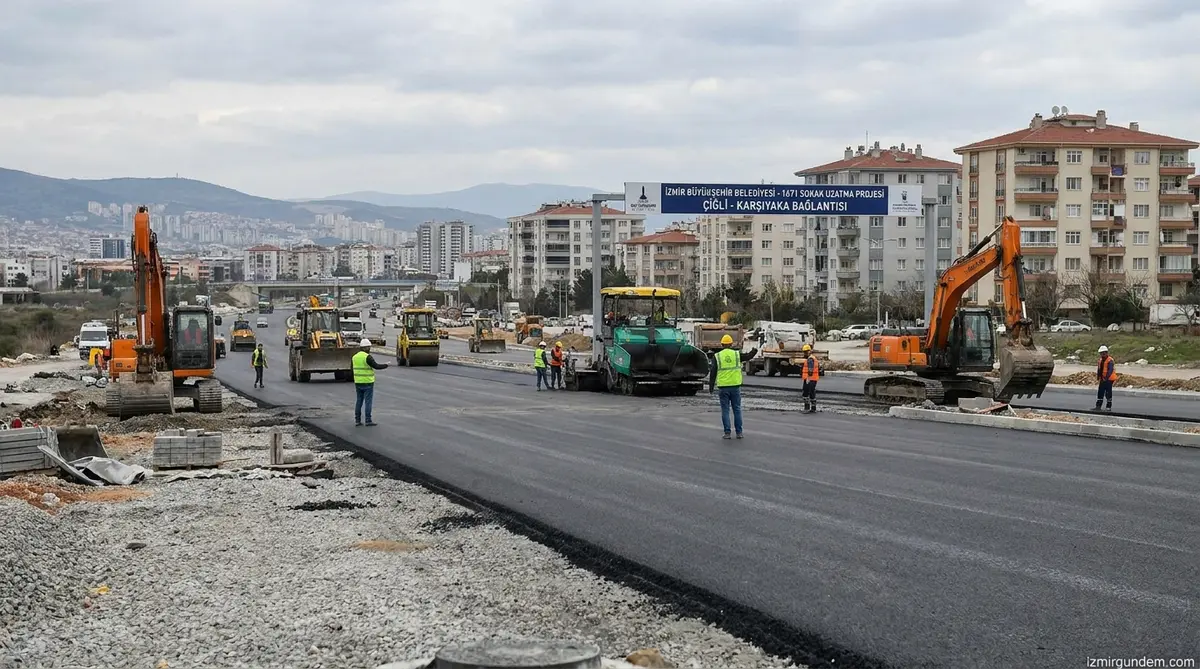 Çiğli ve Karşıyaka Arasına Yeni Yol: 1671 Sokak Uzatılıyor
