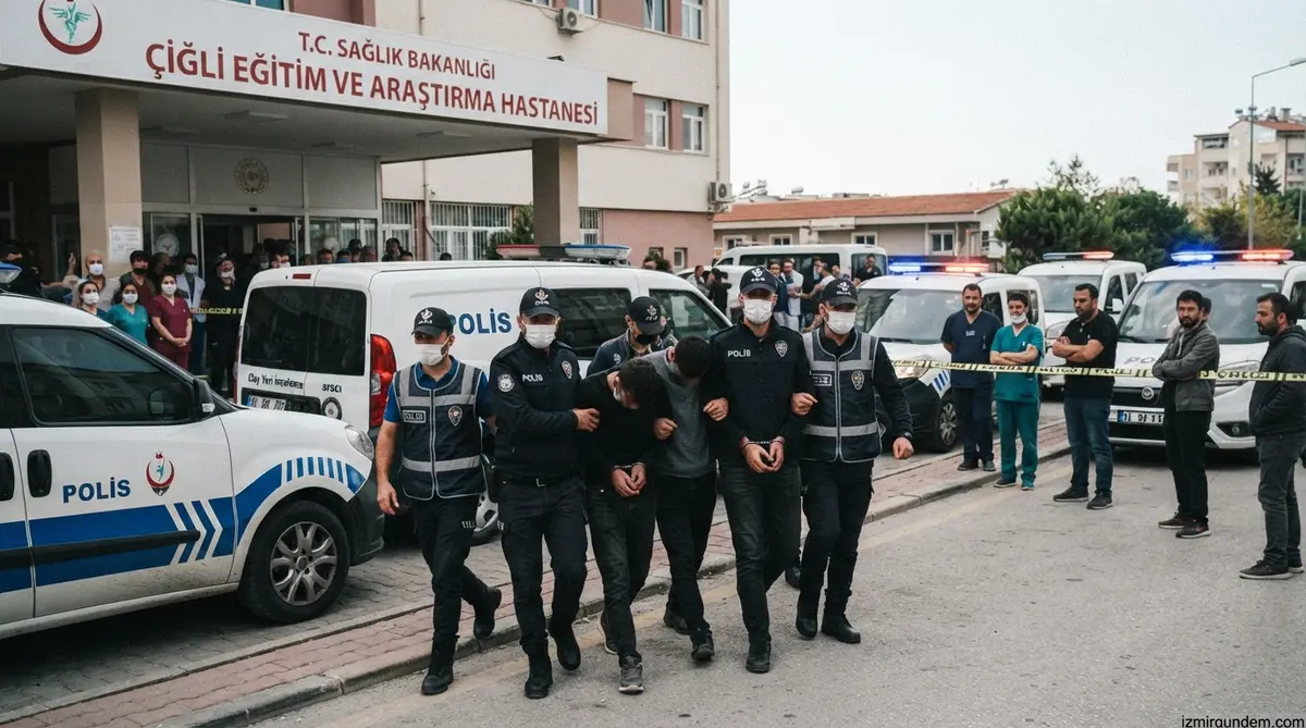 Çiğli'de Hastaneye Silahlı Saldırı ve Haraç Operasyonu: 7 Tutuklama