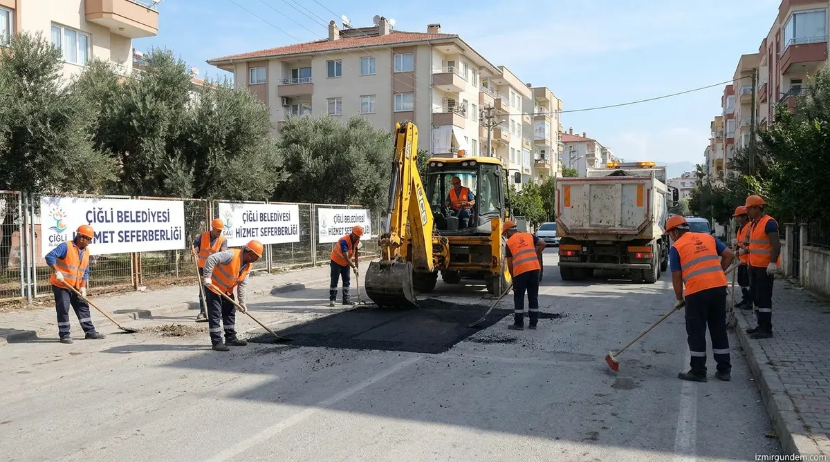 Çiğli'de Hizmet Seferberliği: 26 Mahallede Yoğun Mesai