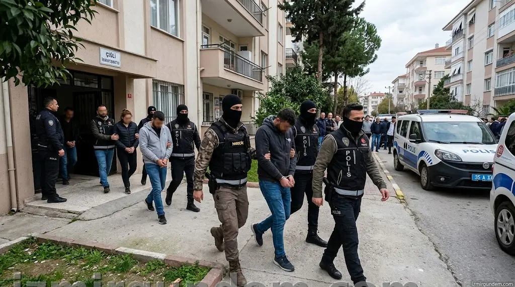 Çiğli'de Uyuşturucu Baskını: 6 Şüpheli Yakalandı