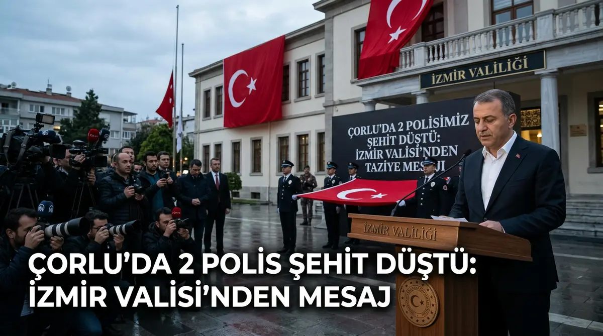Çorlu'da 2 Polis Şehit Düştü: İzmir Valisi'nden Mesaj