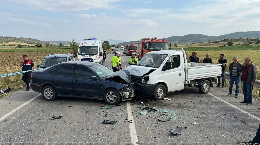 Ödemiş Balabanlı Yolu'nda Zincirleme Kaza: Mustafa Ulaş Hayatını Kaybetti