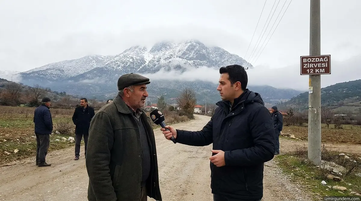 Ödemiş Bozdağ'da Kar Bekleniyor: Cumartesi Zirve Beyazlayacak