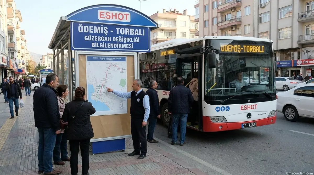 Ödemiş-Torbalı ESHOT Hattında Güzergah Değişiyor