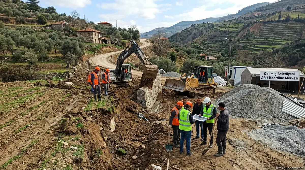 Ödemiş'te 48 Mahallede Heyelan Seferberliği Başladı