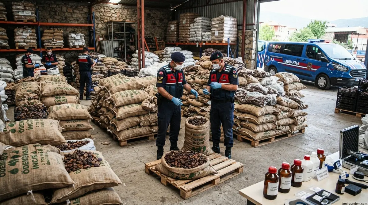 Ödemiş'te Kimyasal İncir Operasyonu: 3 Ton Ürün Ele Geçirildi