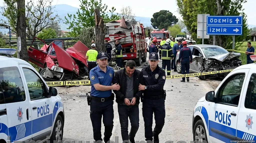 Ödemiş'teki 2 Can Alan Zincirleme Kazada Firari Sürücü Tutuklandı