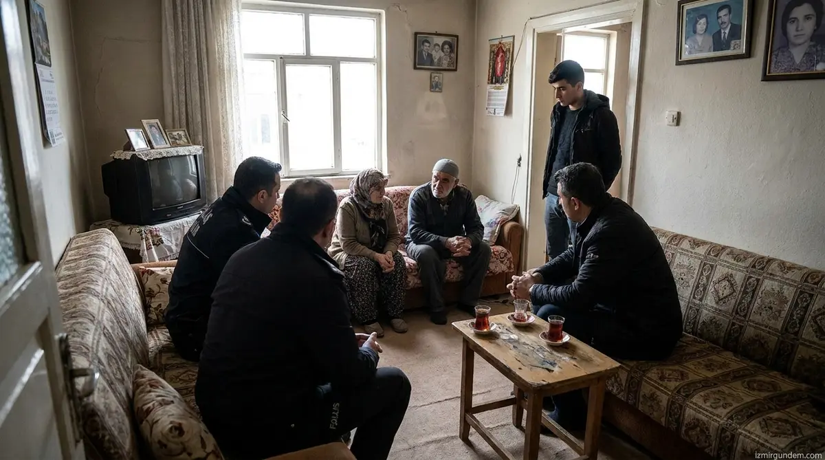 Ömer Eşki Şehit Hüseyin Cankaya'nın Çamdibi'ndeki Ailesini Ziyaret