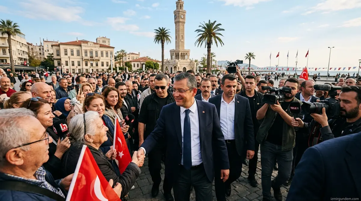 Özgür Özel İzmir Programı: 4 İlçede Yoğun Mesai